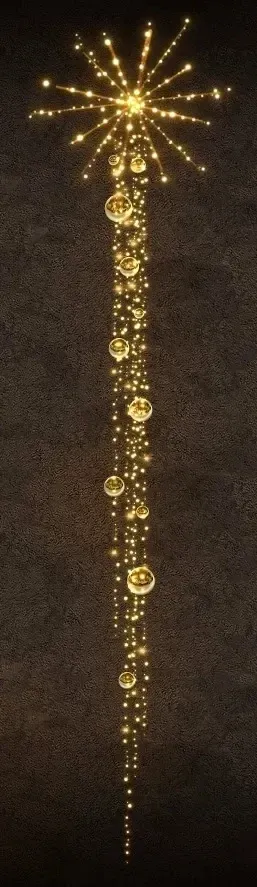 Easy Fix 3D LED světelný trs, 160 × 450 × 160 cm, teple bílá, hliník