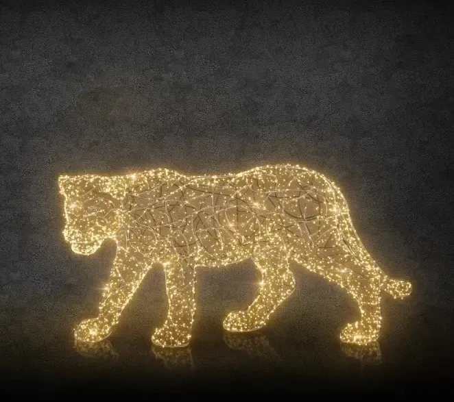 Eco Fix 3D LED světelná lvice, 120 cm, teple bílá, hliník