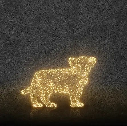 Eco Fix 3D LED světelné lvíče, 80 cm, teple bílá, hliník
