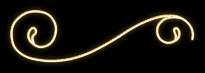 2D LED světelná vlnka, 65 × 230 cm, teple bílá, stojící, hliník