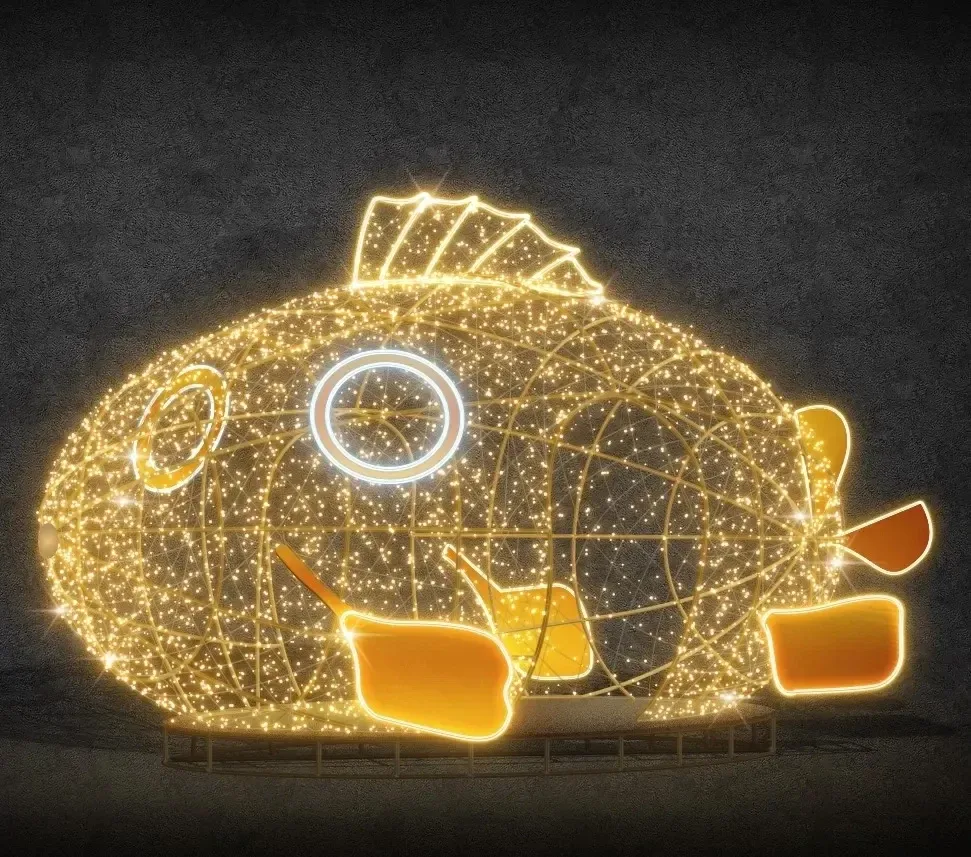 Easy Fix 3D LED světelná ponorka, 600 × 350 × 270 cm, teple bílá, stojící, hliník