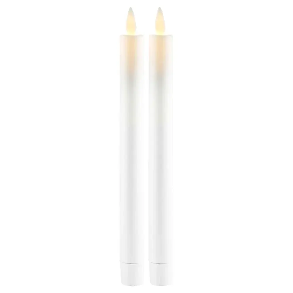 _Staženo Sada LED svíček vysoké z pravého vosku Sara, bílá, Ø 2 × 25 cm, 2× AAA, balení 2 ks