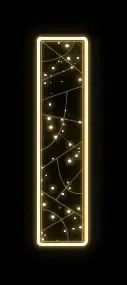 Eco Fix 2D LED světelné písmeno I, výška 115 cm, teple bílá, závěsné