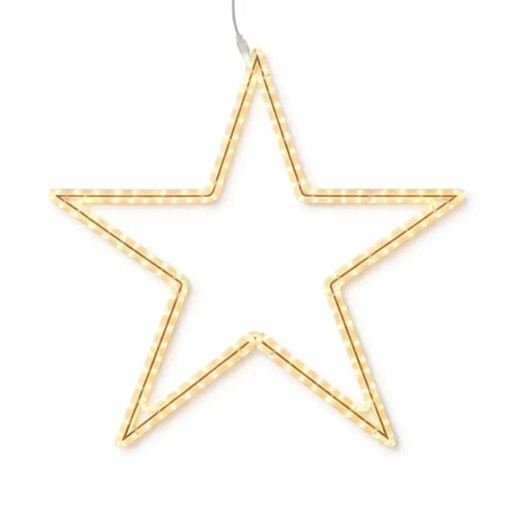 Easy Fix 2D LED světelná hvězda VI., Ø 120 cm, teple bílá, závěsná, hliník
