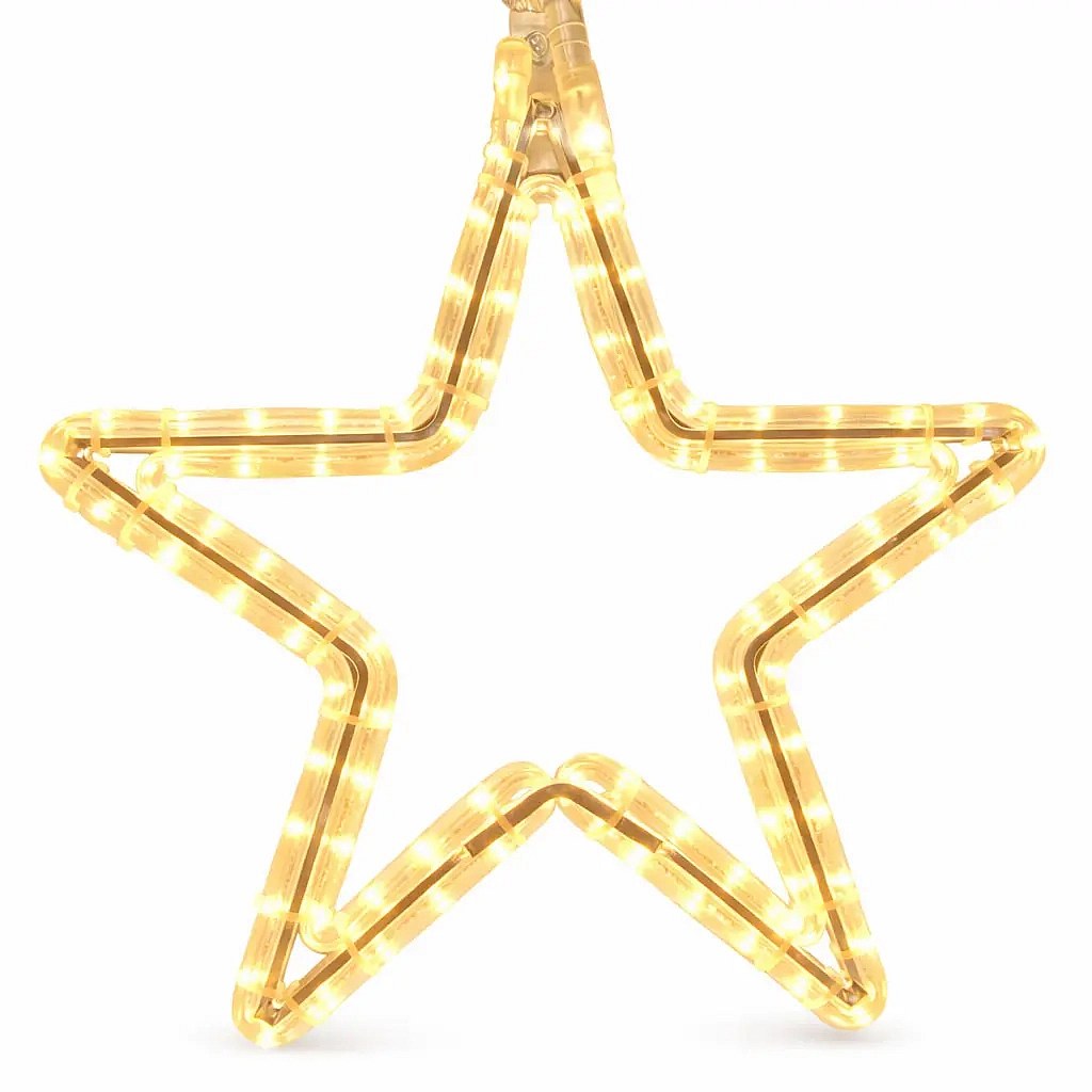 Easy Fix 2D LED světelná hvězda VI., Ø 60 cm, teple bílá, závěsná, hliník