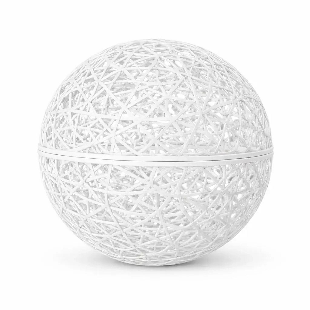 3D koule Fiberglass, pr. 25 cm, bílá, nesvětelná