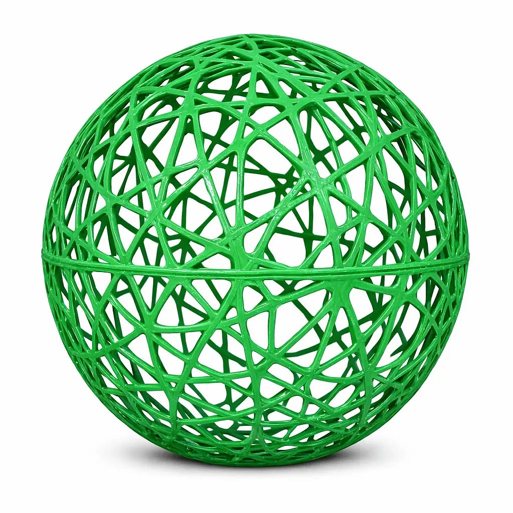 3D koule Fiberglass, pr. 50 cm, zelená, nesvětelná