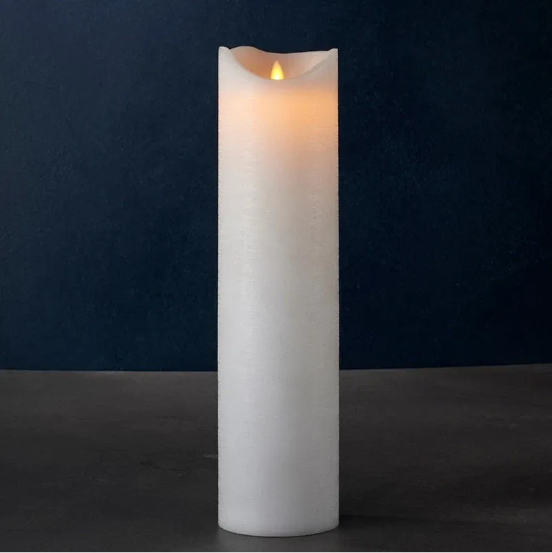 _Staženo Vosková LED svíčka Sara exclusive, 40 cm, bílá
