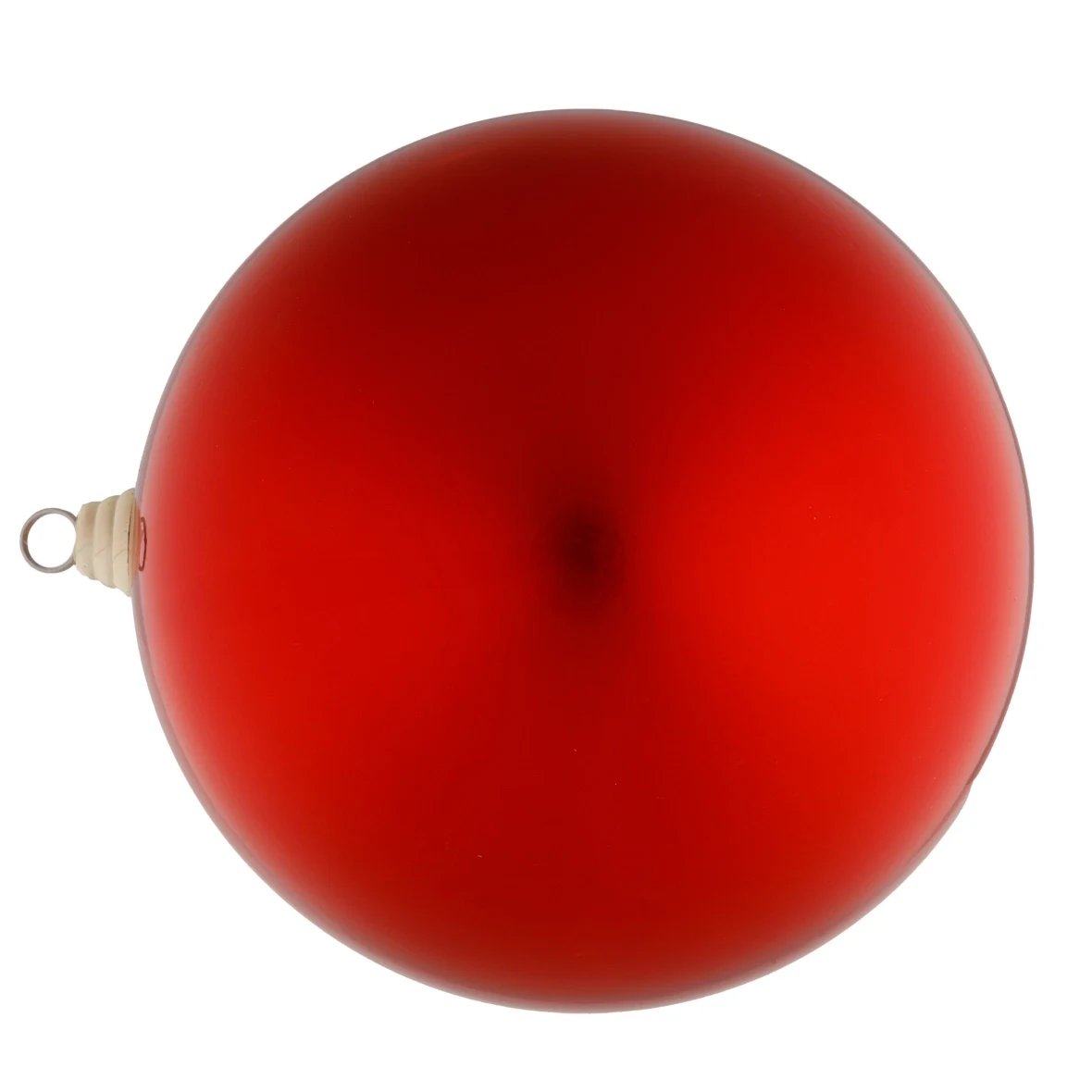 Velká vánoční koule 30 cm, červená, lesklá