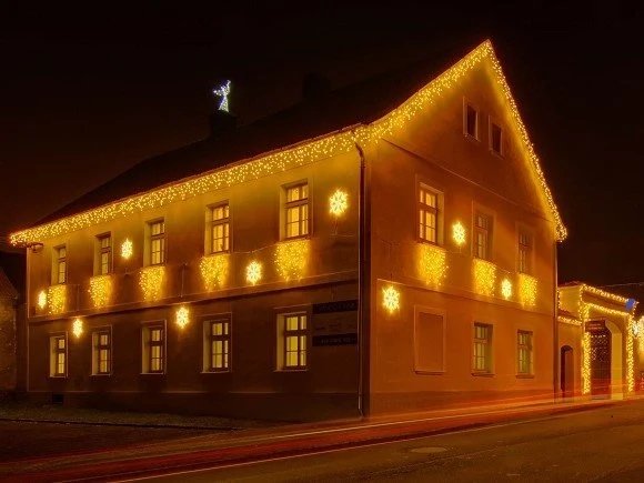 Easy Fix 2D LED světelná vločka VI., Ø 60 cm, teple bílá, závěsný, hliník, IP67