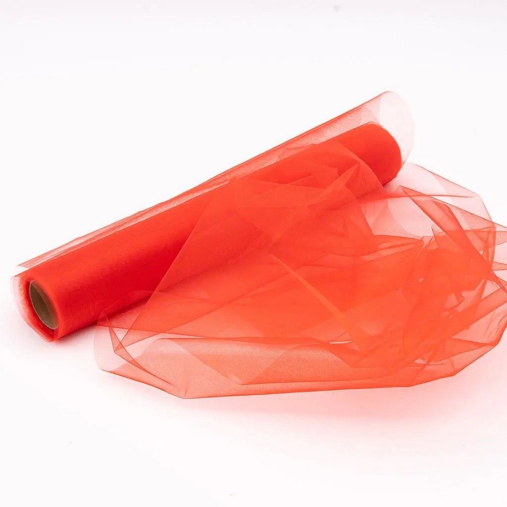 Stuha organza červená 36 × 920 cm
