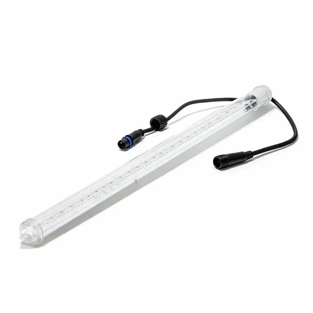 Easy Fix LED padající sníh 60 cm, ledově bílá, 144 diod, černý kabel, IP67, prodlužovací