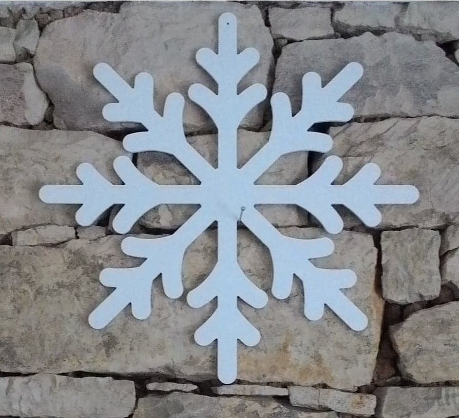 Vánoční ozdoba vločka Wega, plast 65 cm