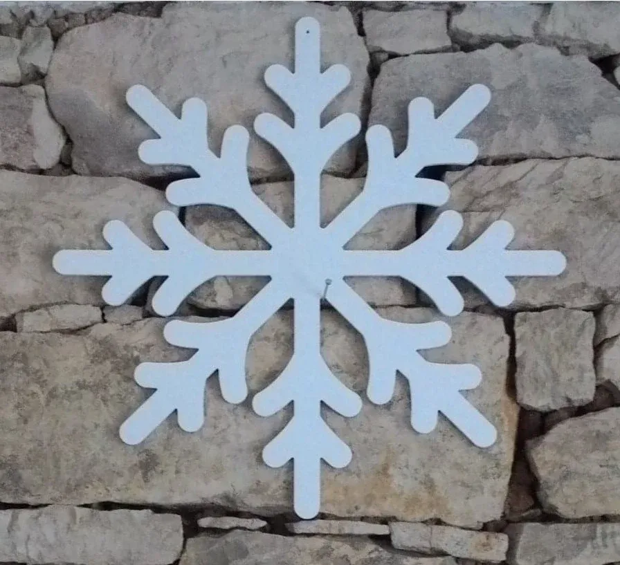 Vánoční ozdoba vločka Wega, plast 65 cm
