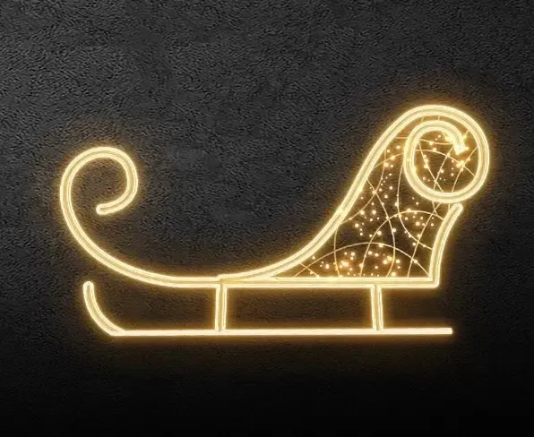 Easy Fix 2D LED světelné saně, závěsné, 245 × 132 × 10 cm, teple bílá, 3D tisk, zlaté, interiér