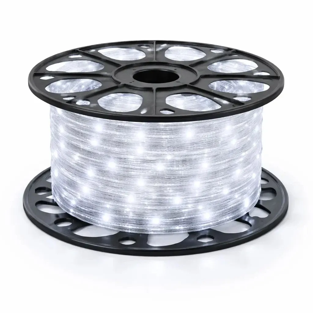 Easy Fix světelná LED hadice venkovní, 30 m, ledově bílá, 24 V, 900 diod, průhledná hadice, IP44, cívka - UPRAVIT CENU