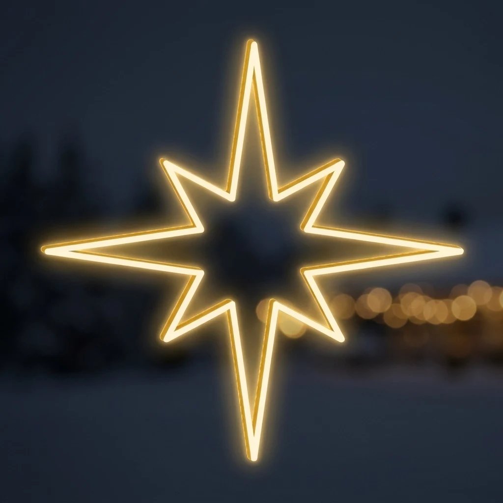 Easy Fix 2D LED světelná hvězda, Ø 90 cm, teple bílá, závěsná, hliník