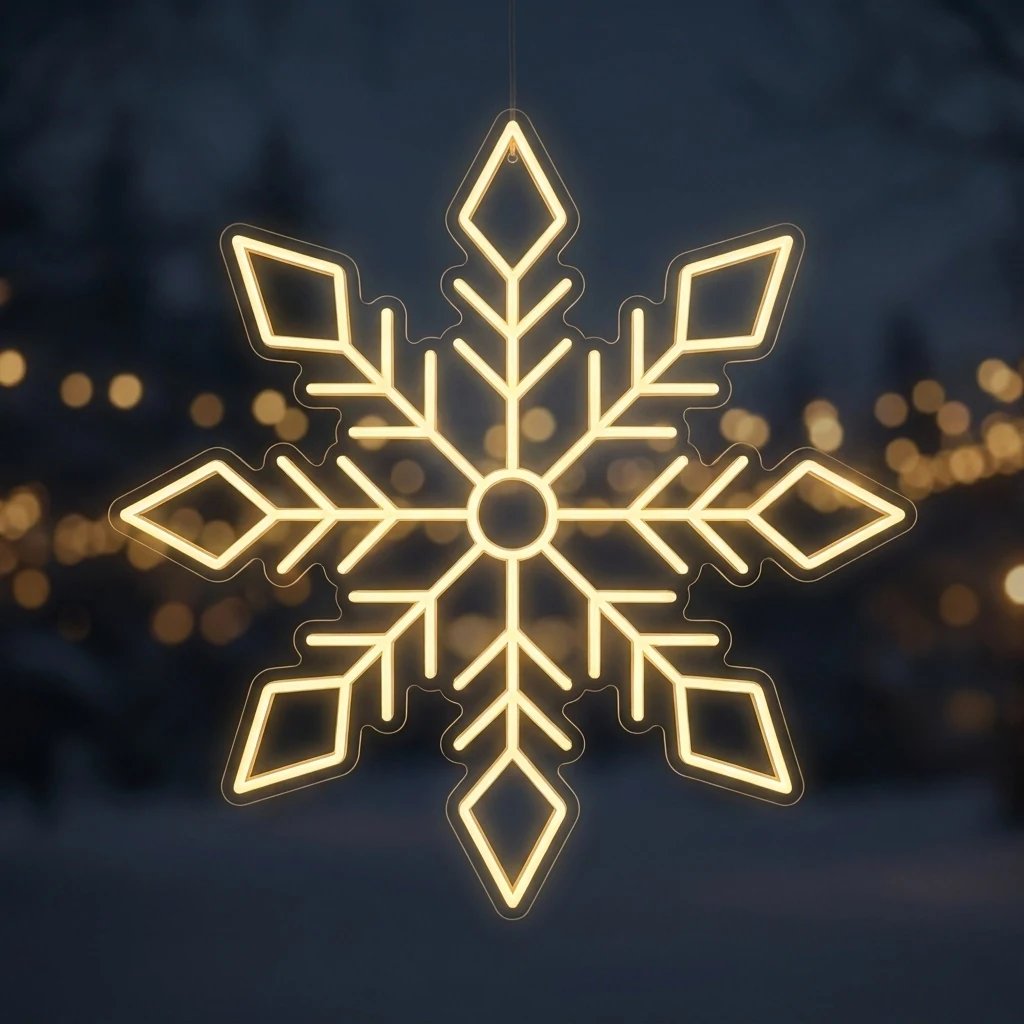 Easy Fix 2D LED světelná vločka XVI, Ø 200 cm, teple bílá, závěsný