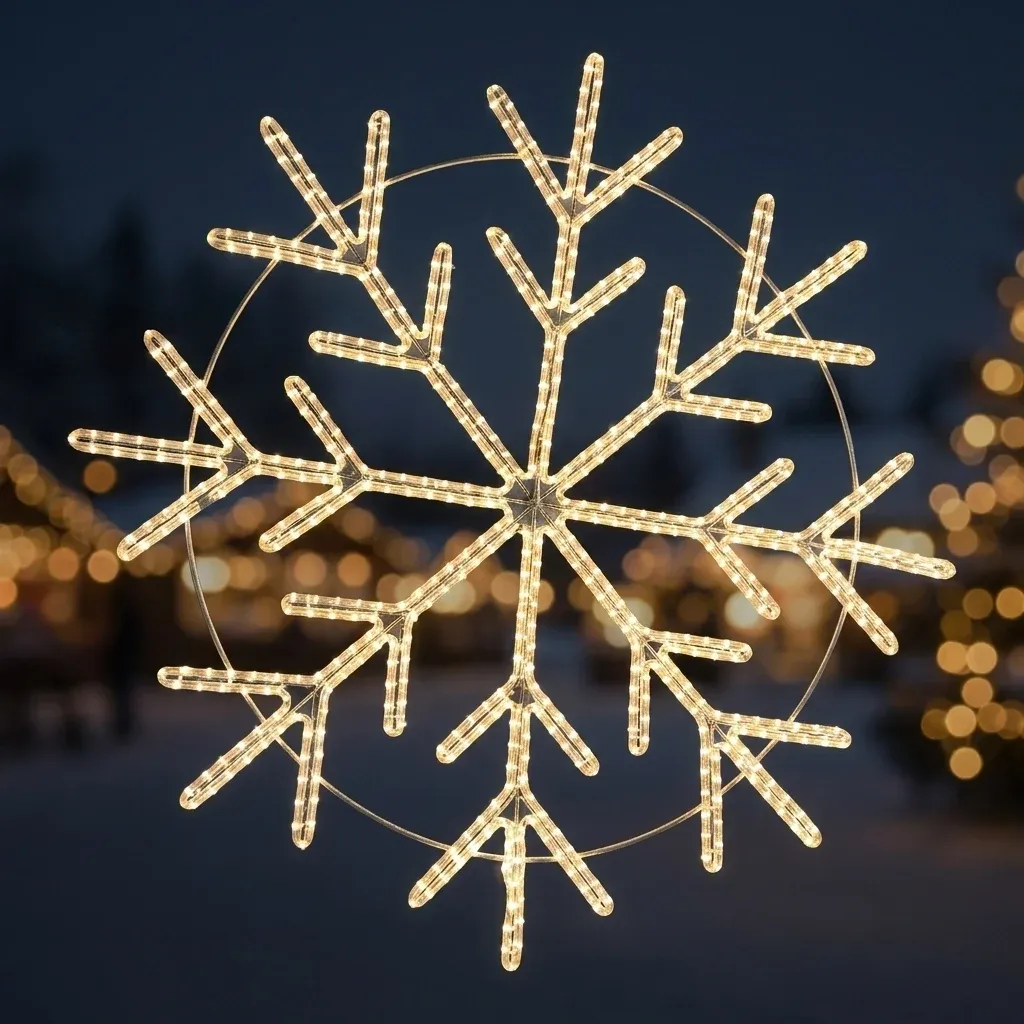 Easy Fix 2D LED světelná vločka XX, Ø 145 cm, ledově bílá, závěsný, hliník