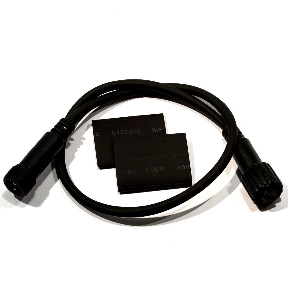 Easy Fix prodlužovací kabel 0,5 m černý IP44