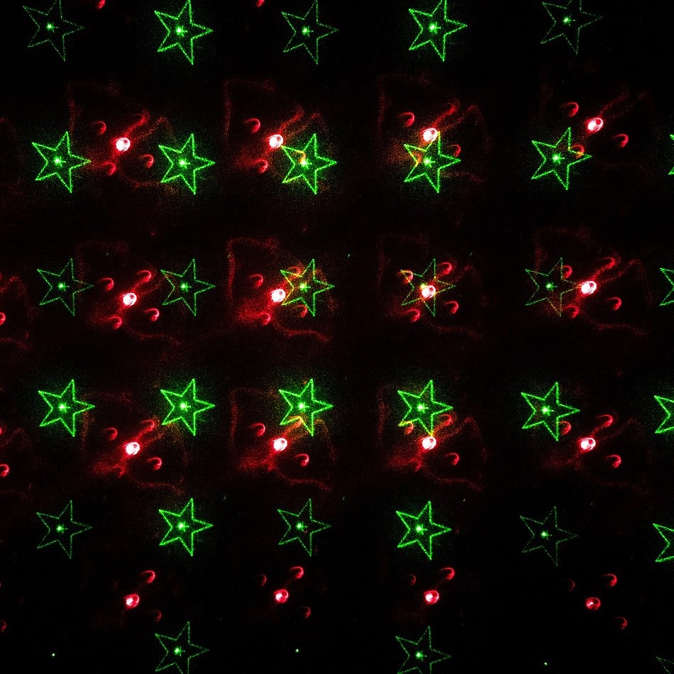 Laserové vánoční osvětlení, různé motivy