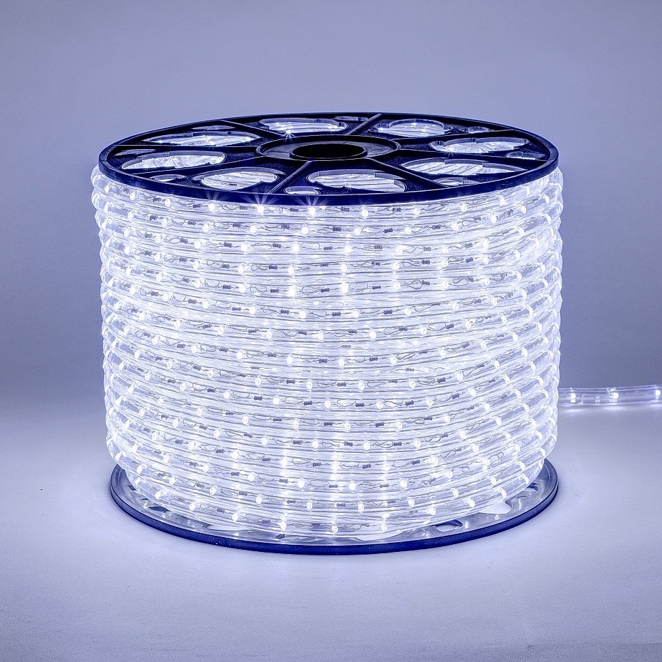LED hadice 100 m, ledově bílá