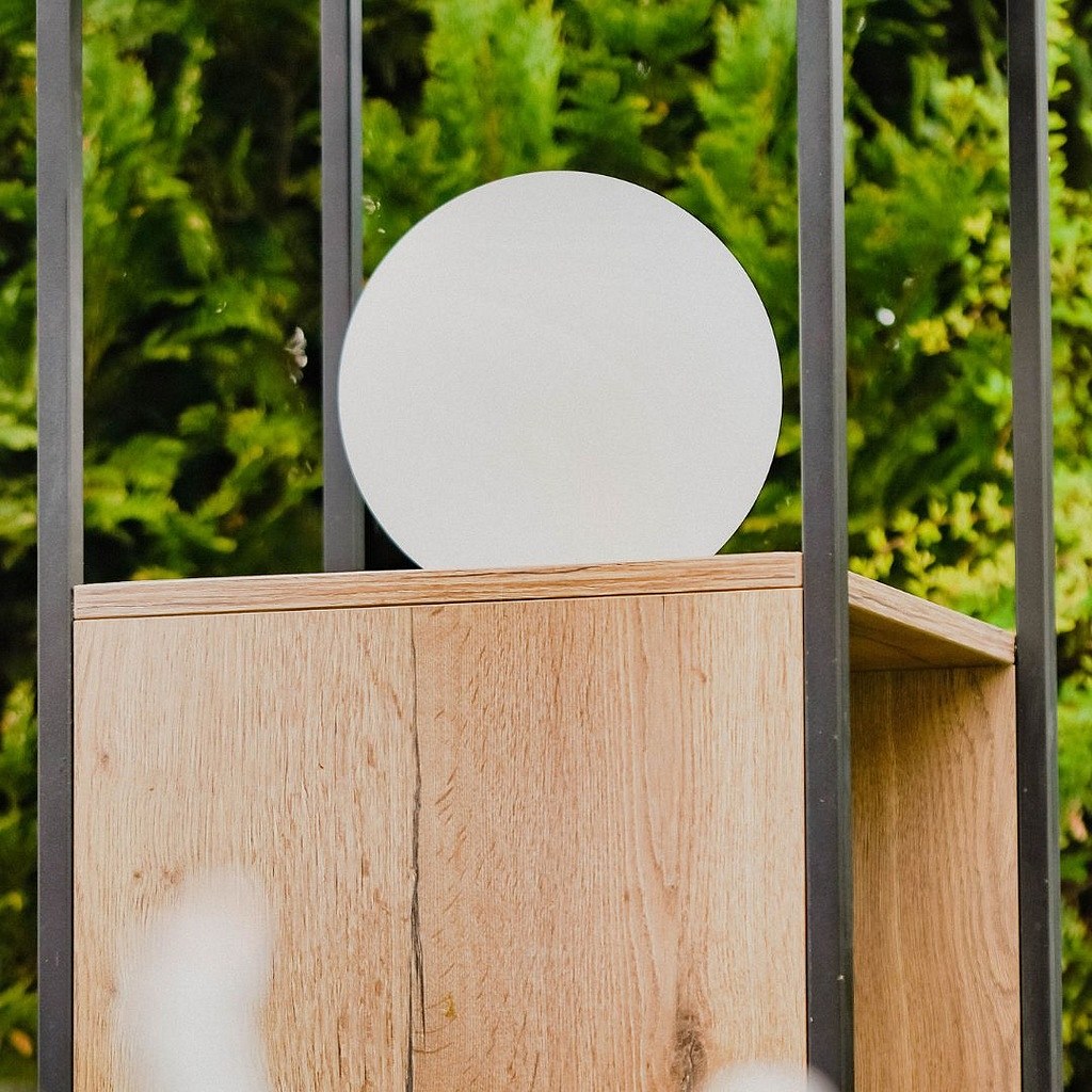 Světelná koule Odina, bílá, matná, 15 cm