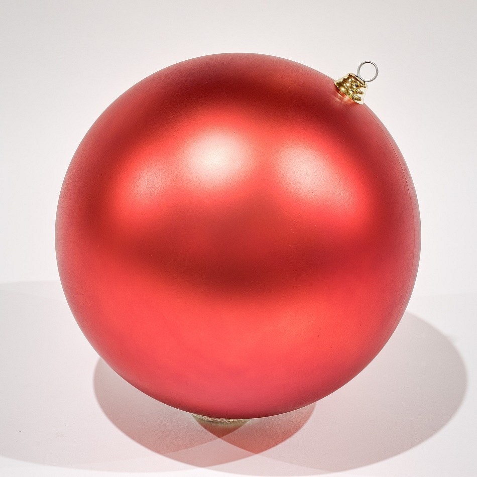 Plastová koule, prům. 40 cm, červená, matná
