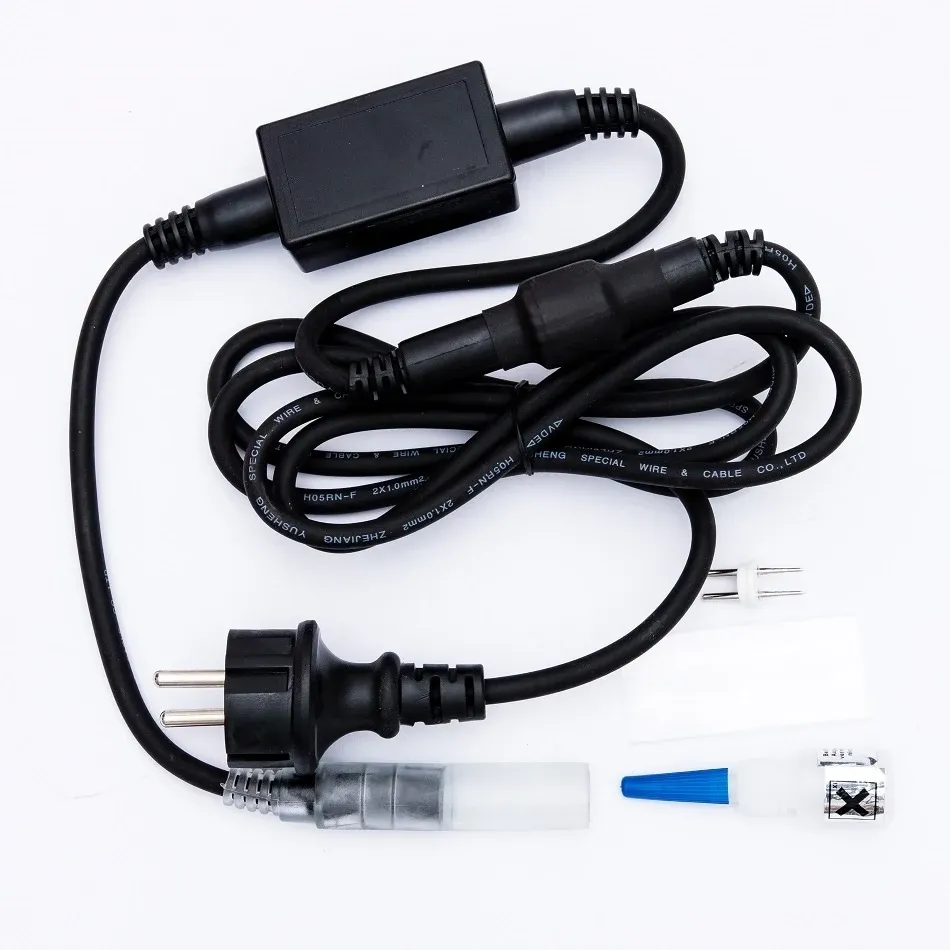 Easy Fix startovací sada AC/DC pro světelné hadice, černý, IP44, 480 W