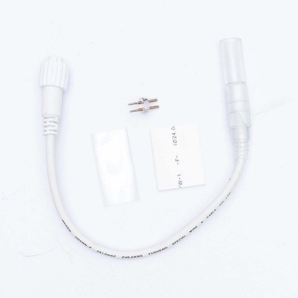 Přípojka mezi LED hadicí a Easy Fix 0,25 m, bílý, samičí IP44