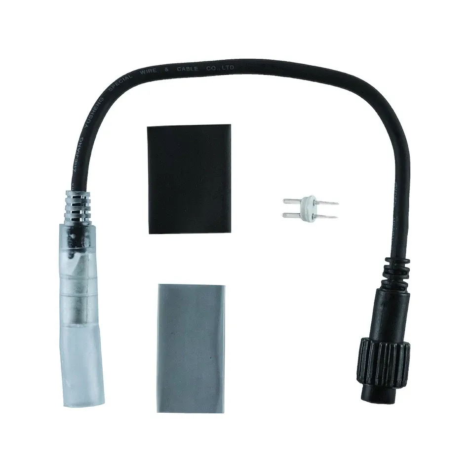 Přípojka mezi LED hadicí a Easy Fix 0,25 m, černý, samčí, IP67
