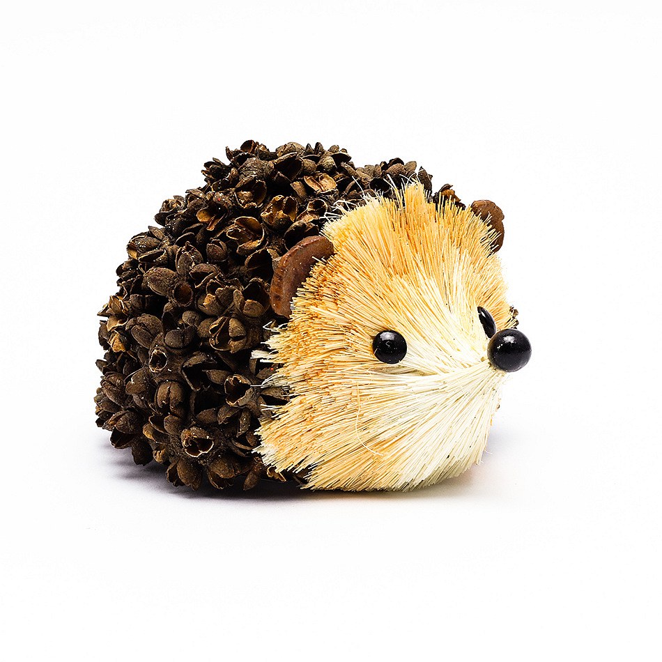 Dekorace ježek, 11x8,5 cm