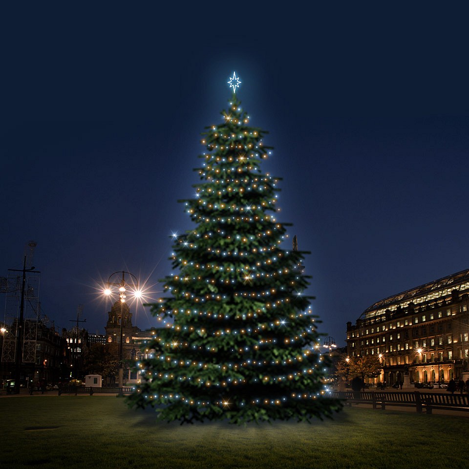 LED světelná sada na vánoční stromy vysoké 12-14 m, dual