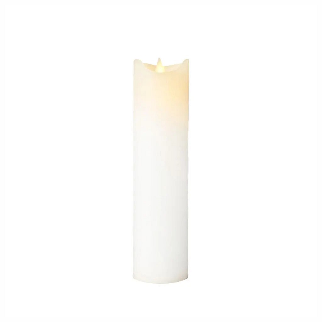Led svicka na baterie voskova sara o 5 20 cm bila 2 aa